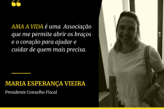 O facto de me conectar a “Ama a Vida” deve-se ao espírito solidário e cordial desta associação, onde a solidariedade é vista como um passo para mudar a História do Mundo.