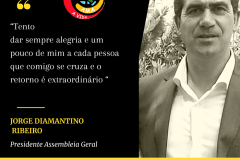 Aceitei pertencer à “AMA A VIDA” pelos novos desafios que ele encerra; pelas novas experiências e exigências que me ajudarão a crescer como pessoa. “AMA A VIDA” ajudar-me-á a continuar a abraçar o mundo, através do voluntariado, noutros contextos…noutros